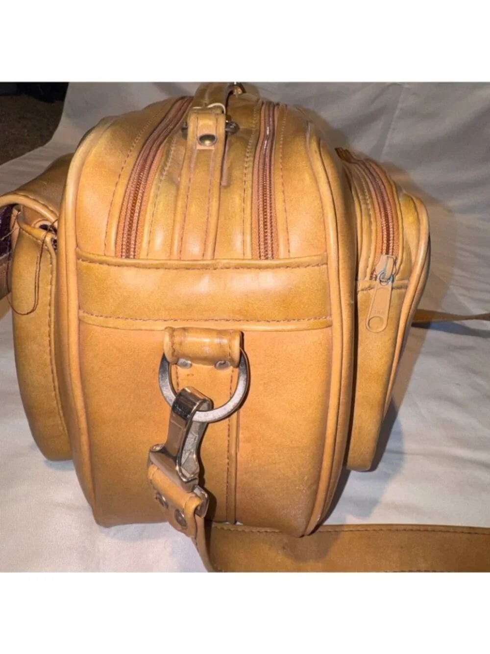Vintage Camera Bag 60s Marsand Heavy Padded Large VERY RARE Fabric/Leather Retro